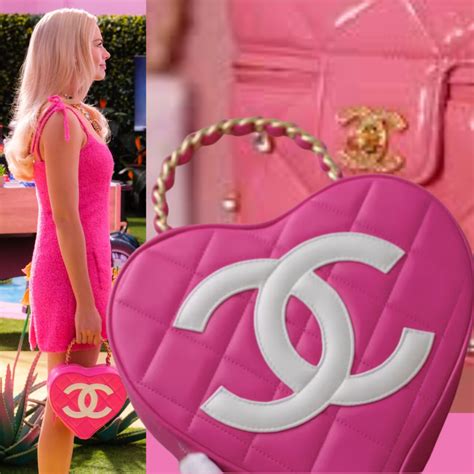 chanel heart barbie purse|barbie movie chanel purses.